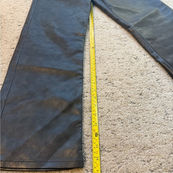 Agolde NWT 30 recycled leather dark gray Boot Cut Pants - Picture 11 of 17